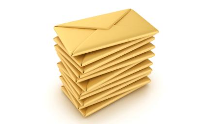 Stapeltje enveloppen